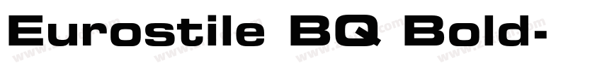 Eurostile BQ Bold字体转换